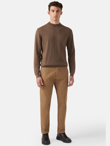 Regular Pantalon à plis Boggi Milano en marron