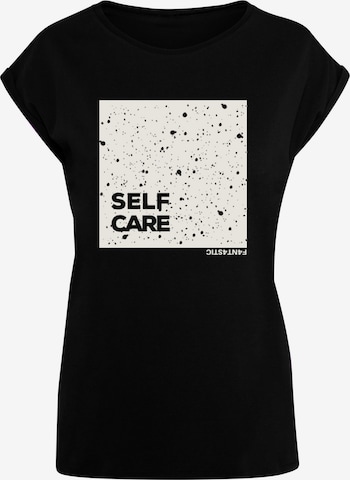 T-shirt 'Self Care' F4NT4STIC en noir : devant
