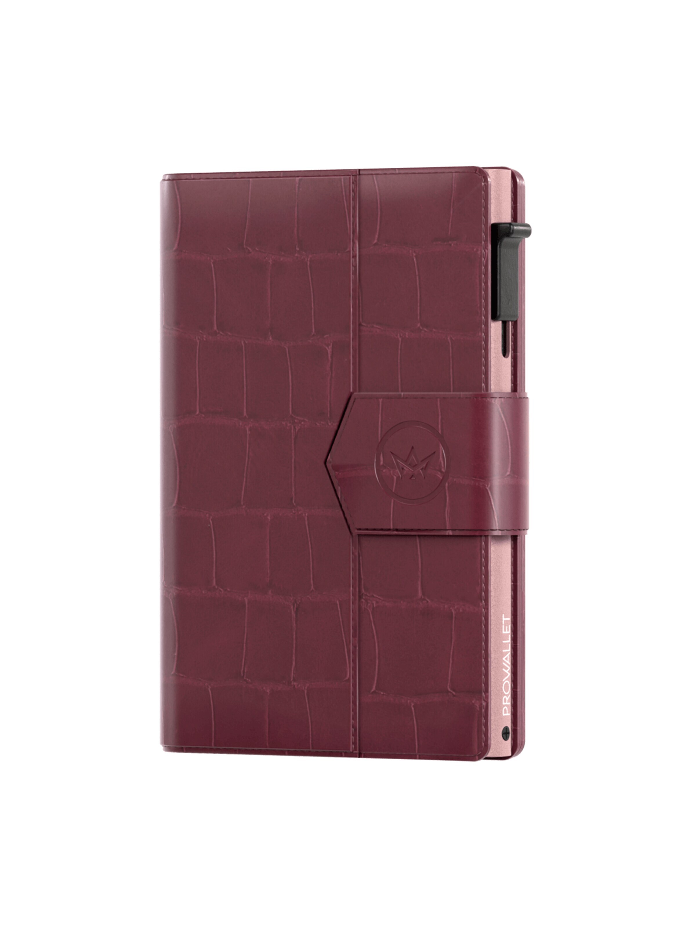 Prowallet Wallet 'Pasjeshouder Plus Croco' in Red: front