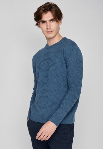 Pullover di GREENBOMB in blu: frontale