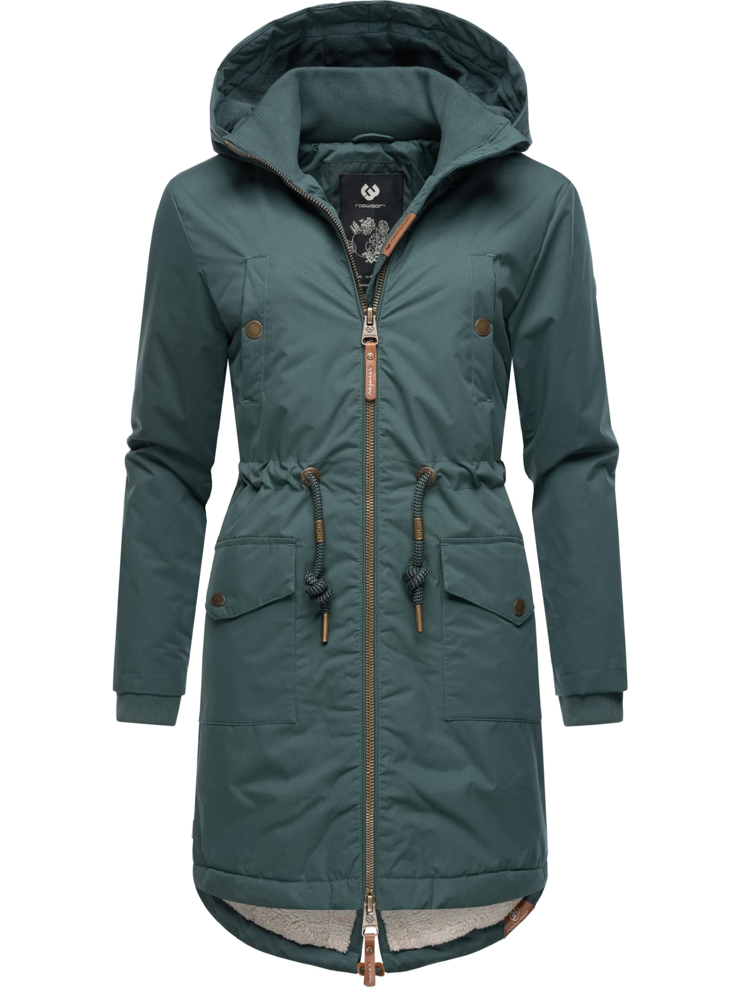 Ragwear Winter parka 'Crescend' in Green: front