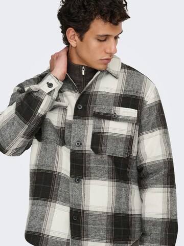 Veste mi-saison 'ONSZack' Only & Sons en noir