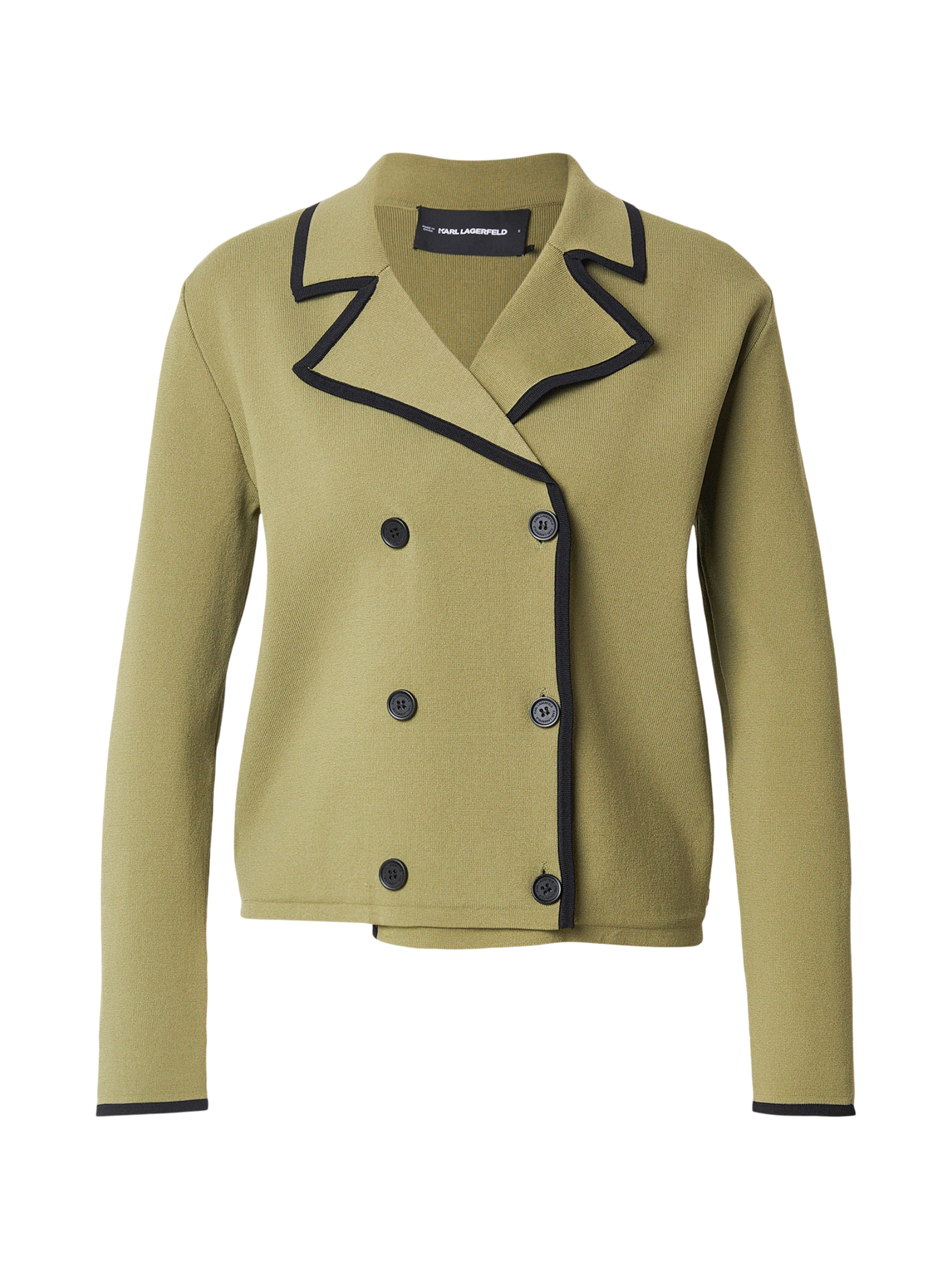 Karl Lagerfeld Gebreid vest in Groen: voorkant