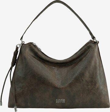 Borsa a spalla di Coveri in verde: frontale