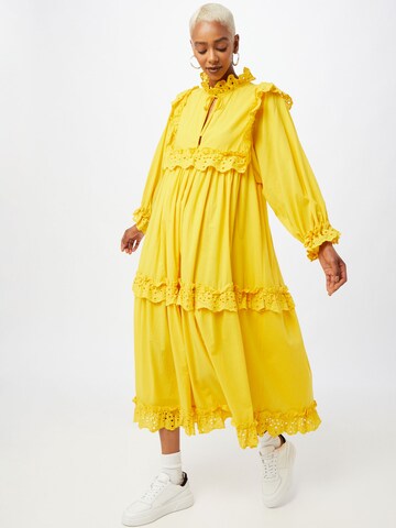 Stella Nova Košilové šaty 'Barbara' – žlutá: přední strana