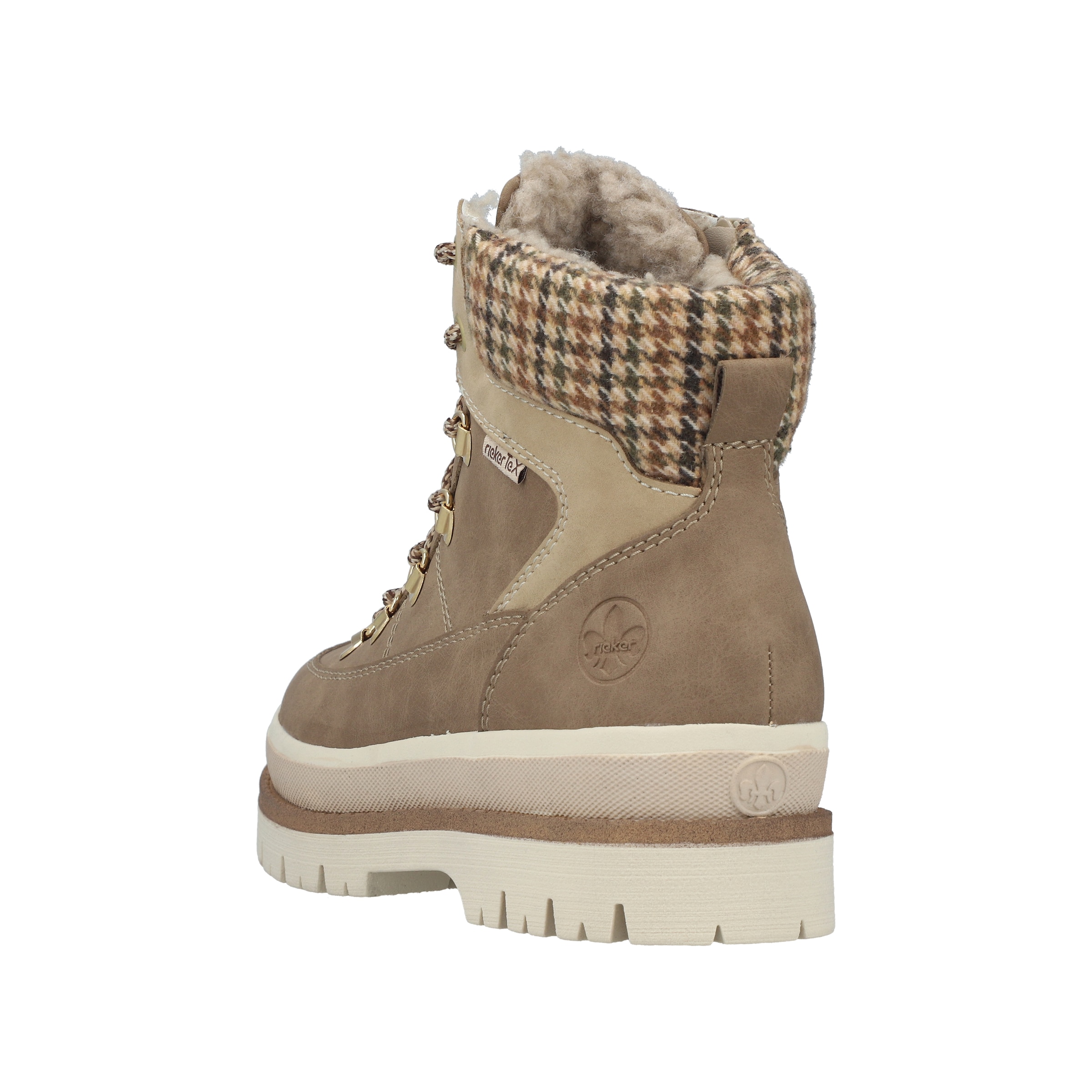 Rieker Schnürstiefelette in Beige
