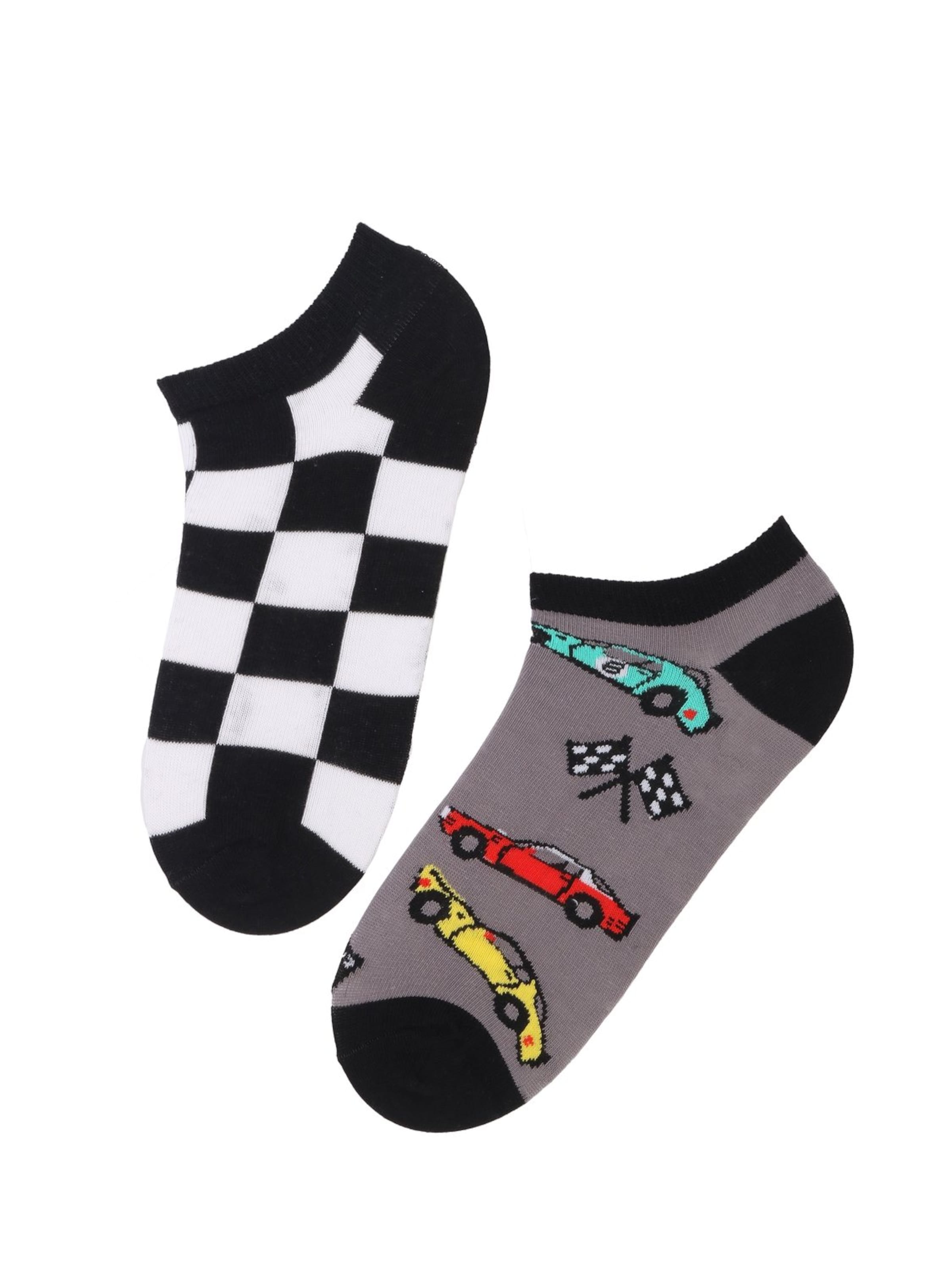 Sokisahtel - Calcetines 'RACECAR low-cut cotton socks' en Mezcla de colores: frente
