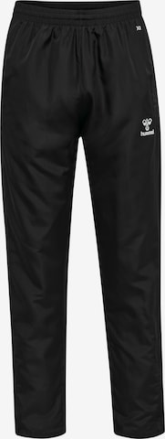 Hummel Regular Workout Pants in Black: front