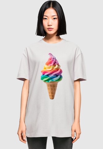 Merchcode Shirt 'Pride Scoops' in Purple: front