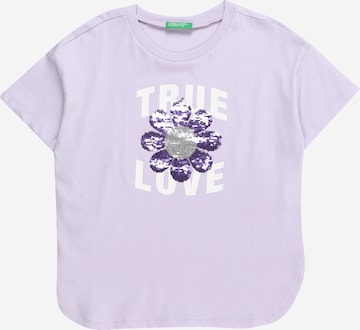 T-Shirt UNITED COLORS OF BENETTON en violet : devant