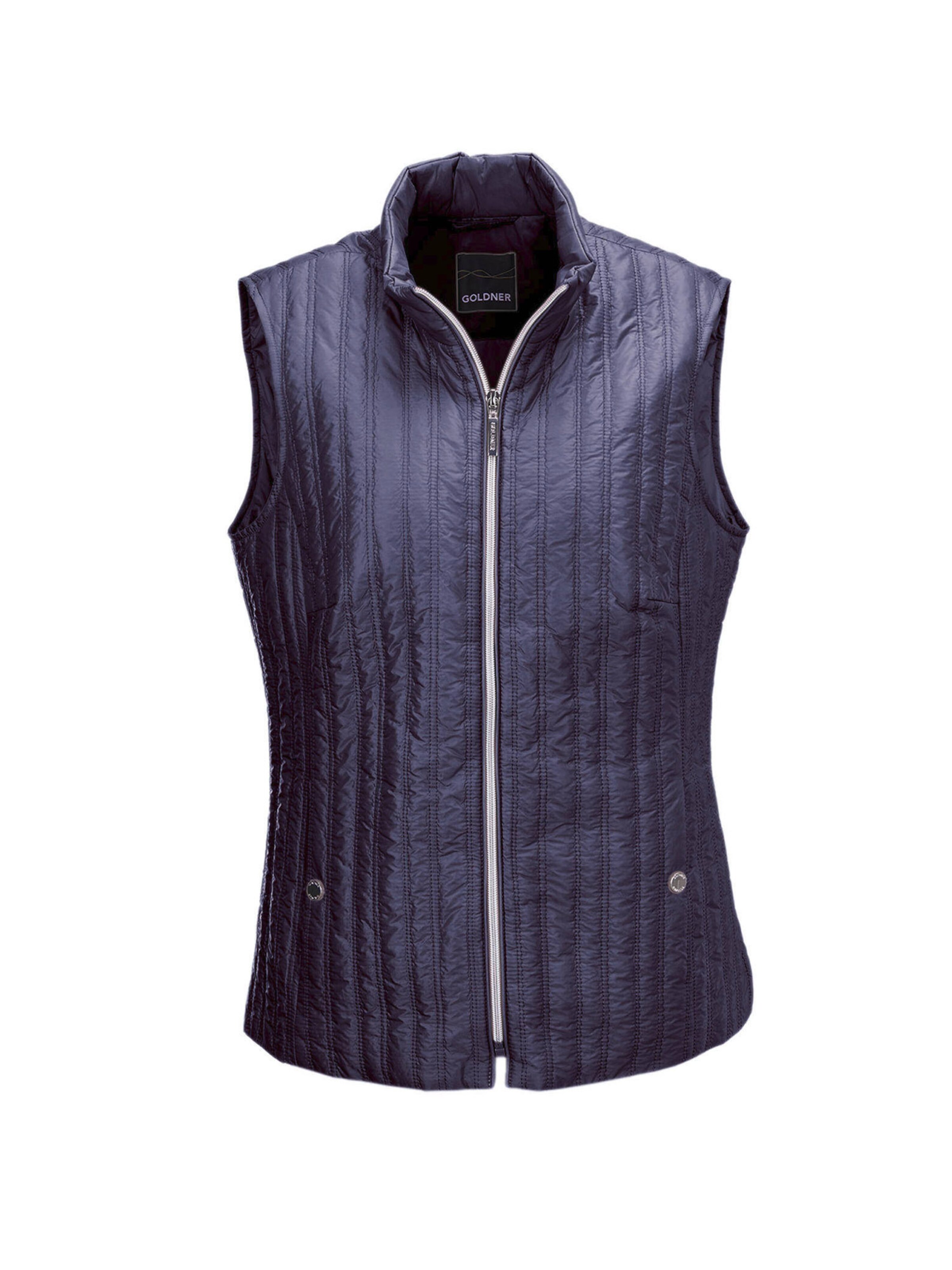 Goldner Weste in Blau: Vorderseite