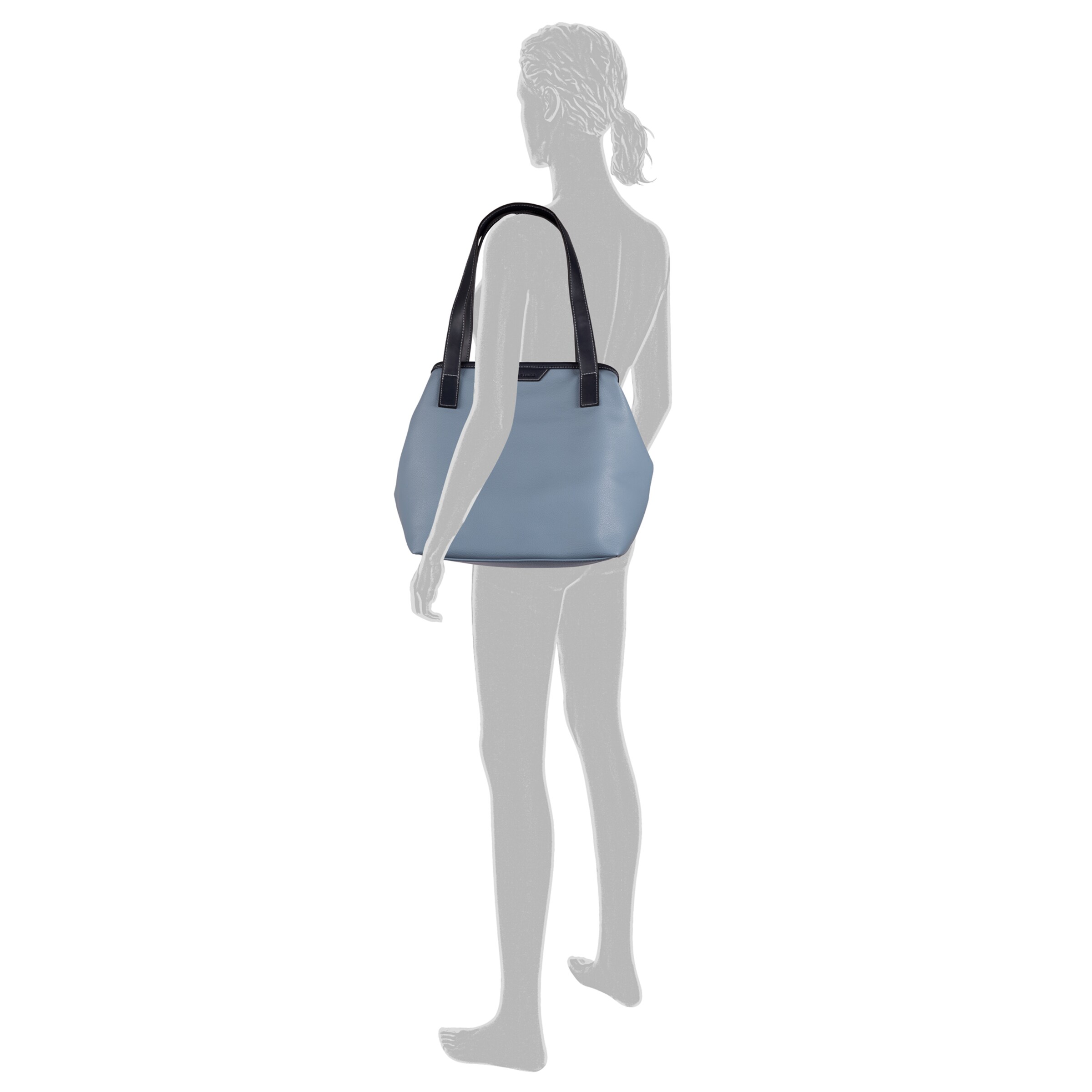 TOM TAILOR Shopper in Blue