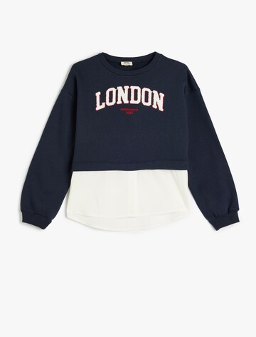 Koton Sweatshirt in Blauw: voorkant