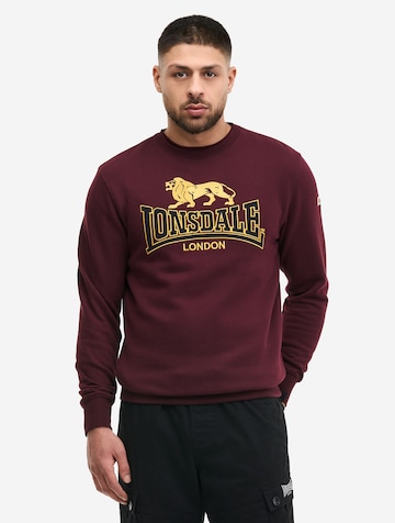 Sweat-shirt 'LAWINS' LONSDALE en rouge : devant