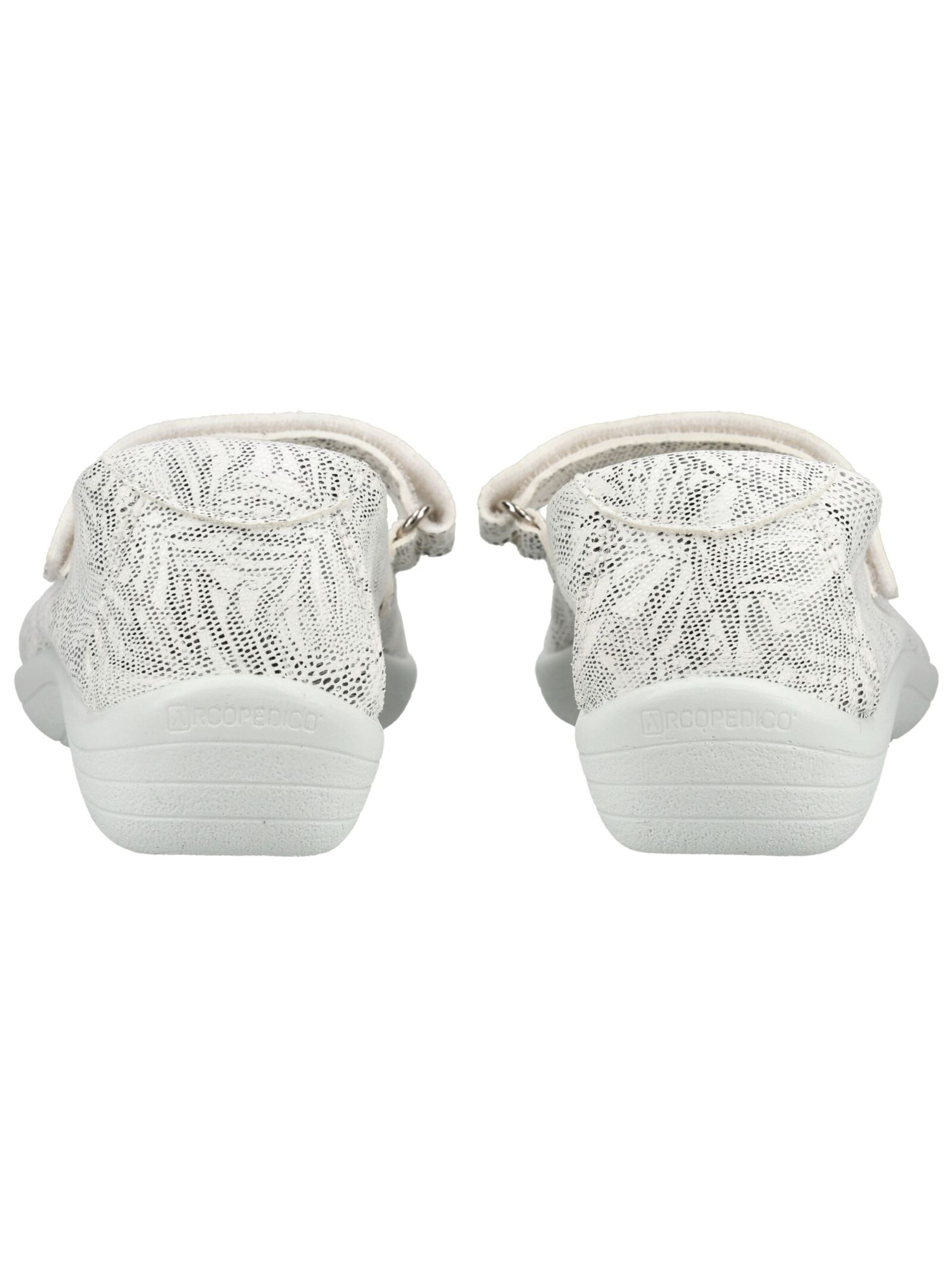 Arcopedico Ballet Flats with Strap in White