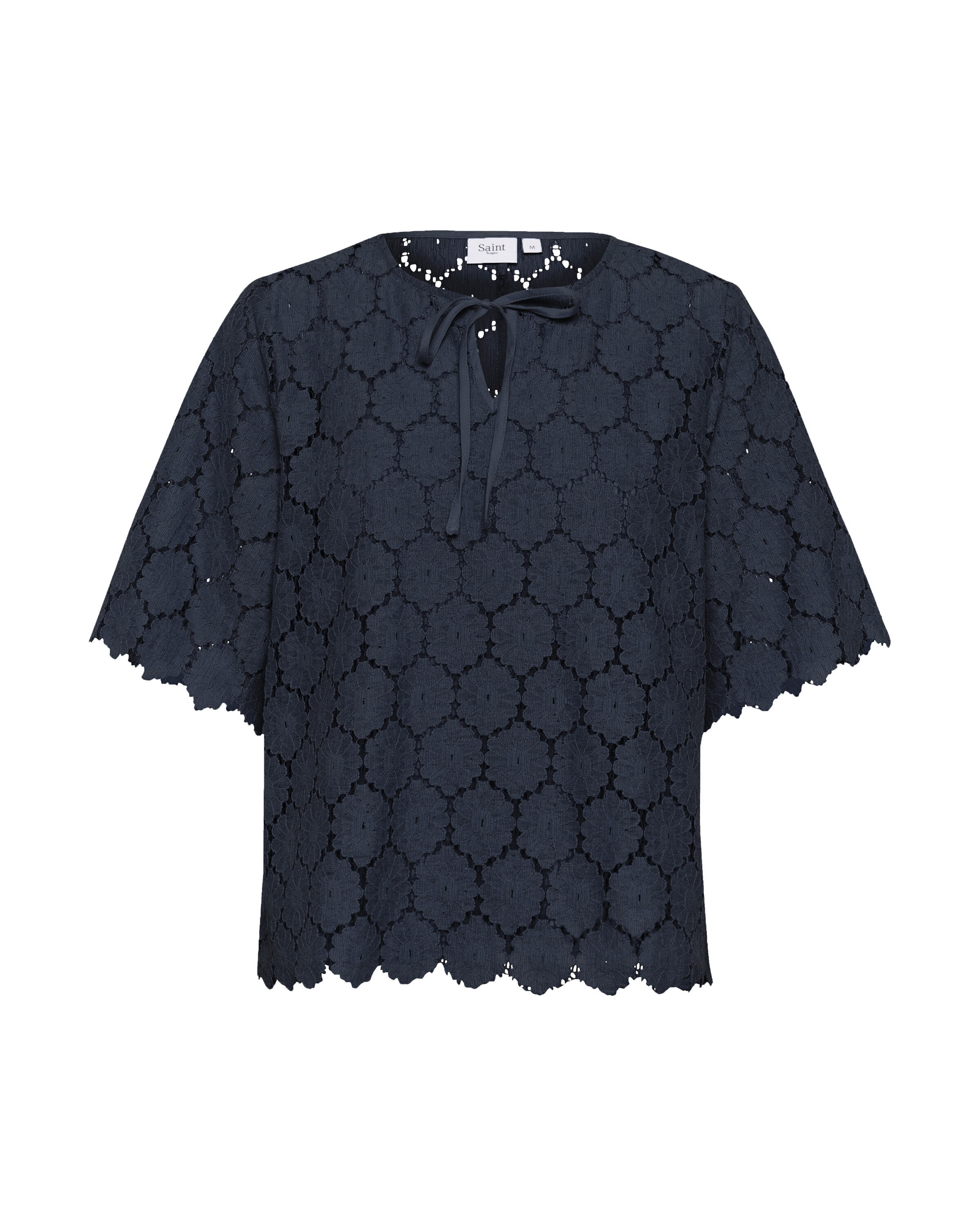 SAINT TROPEZ Bluse 'Zoja' in Schwarz: Vorderseite