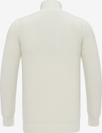 DENIM CULTURE Knit cardigan 'BRANDON' in White