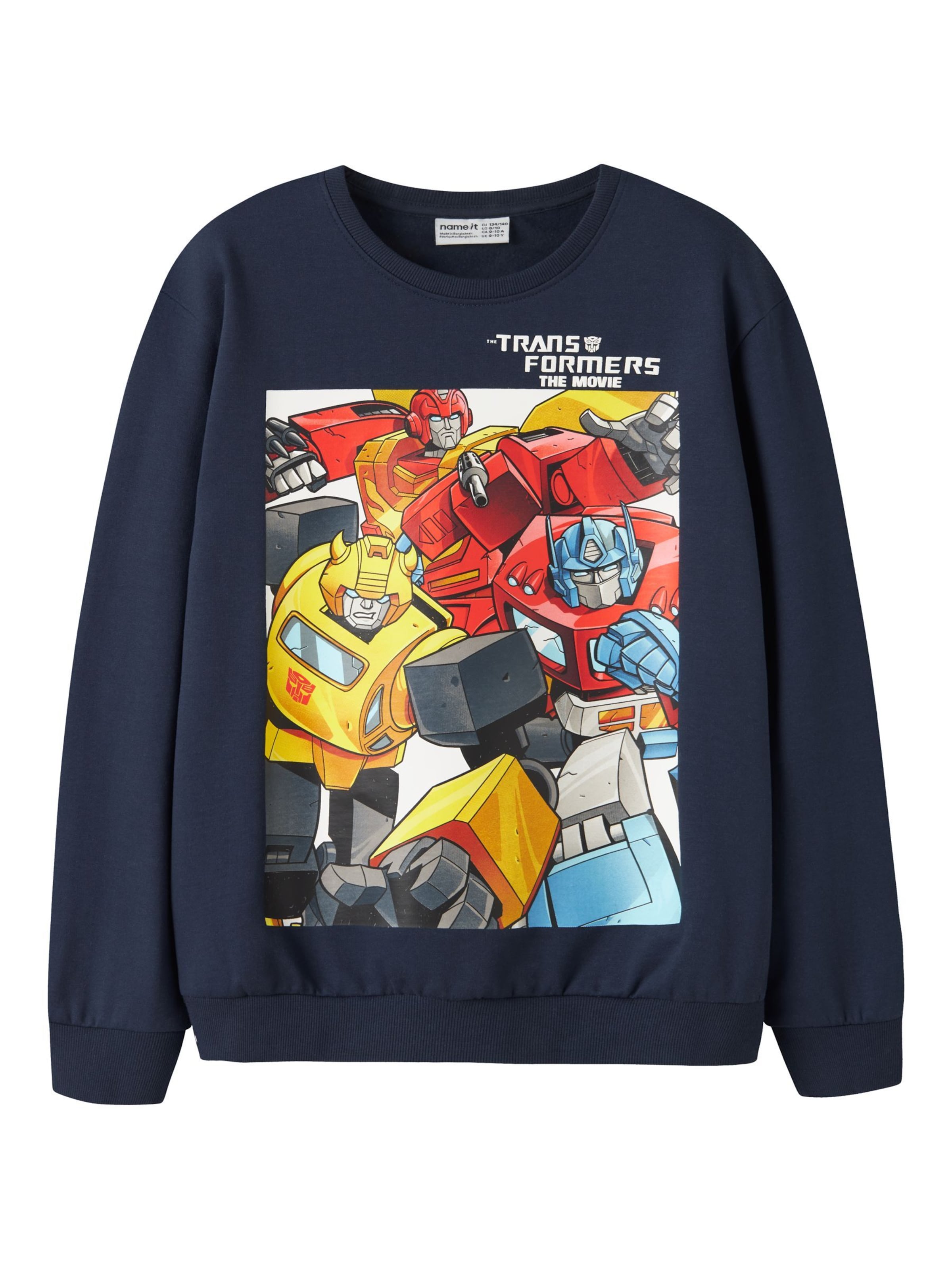 NAME IT - Sudadera 'Transformers' en azul: frente