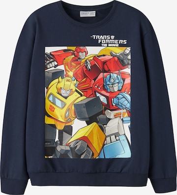 NAME IT - Sudadera 'Transformers' en azul: frente