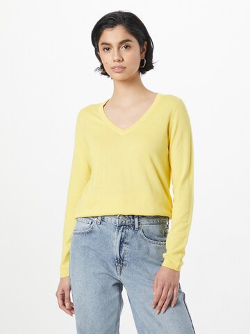 Pull-over ESPRIT en jaune : devant