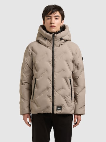 khujo Winter Jacket in Beige: front