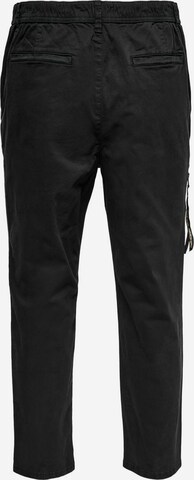 Only & Sons Regular Chinohose in Schwarz