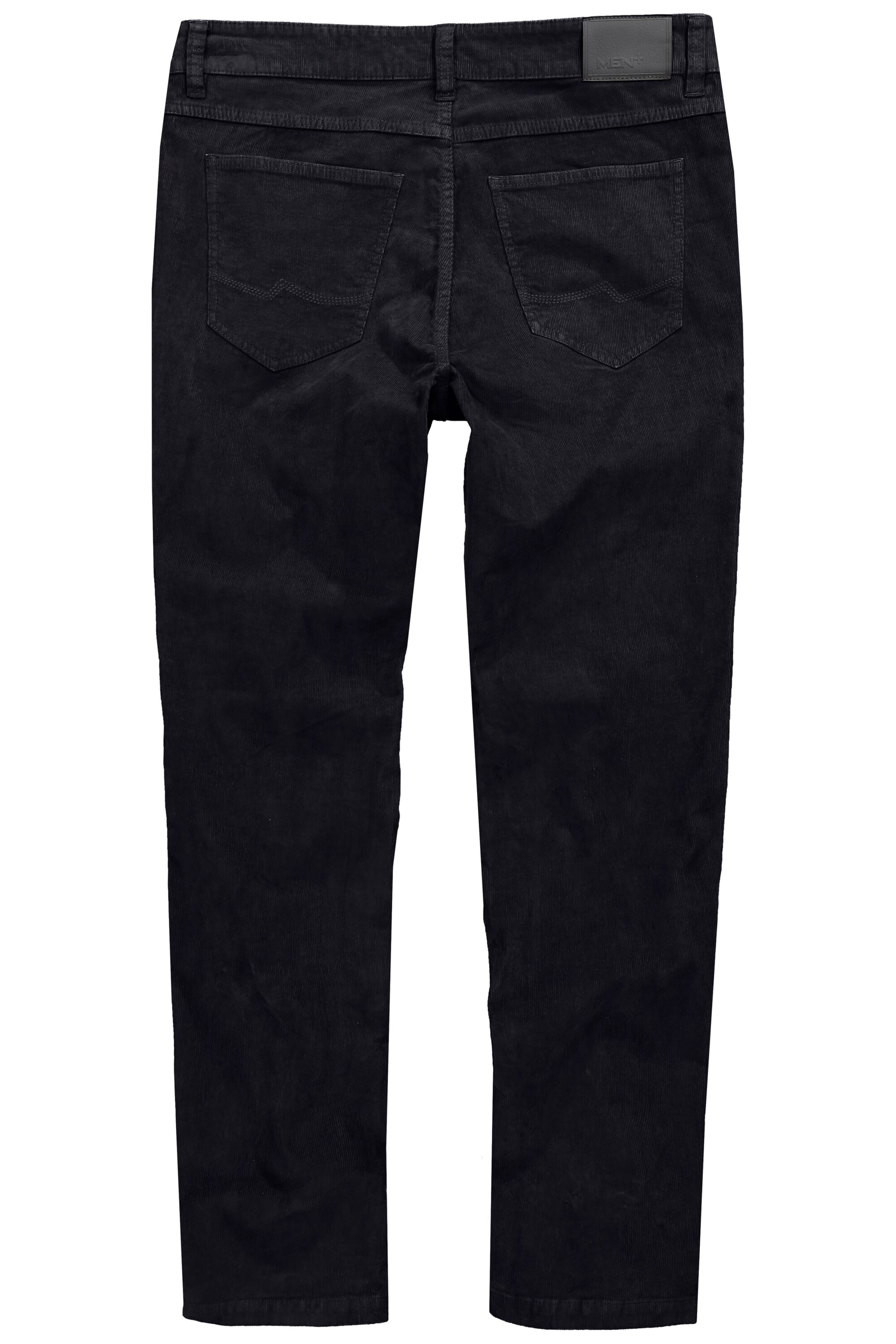 Men Plus Regular Pants in Black