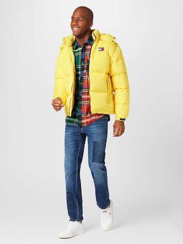 Tommy Jeans Winter Jacket 'Alaska' in Yellow