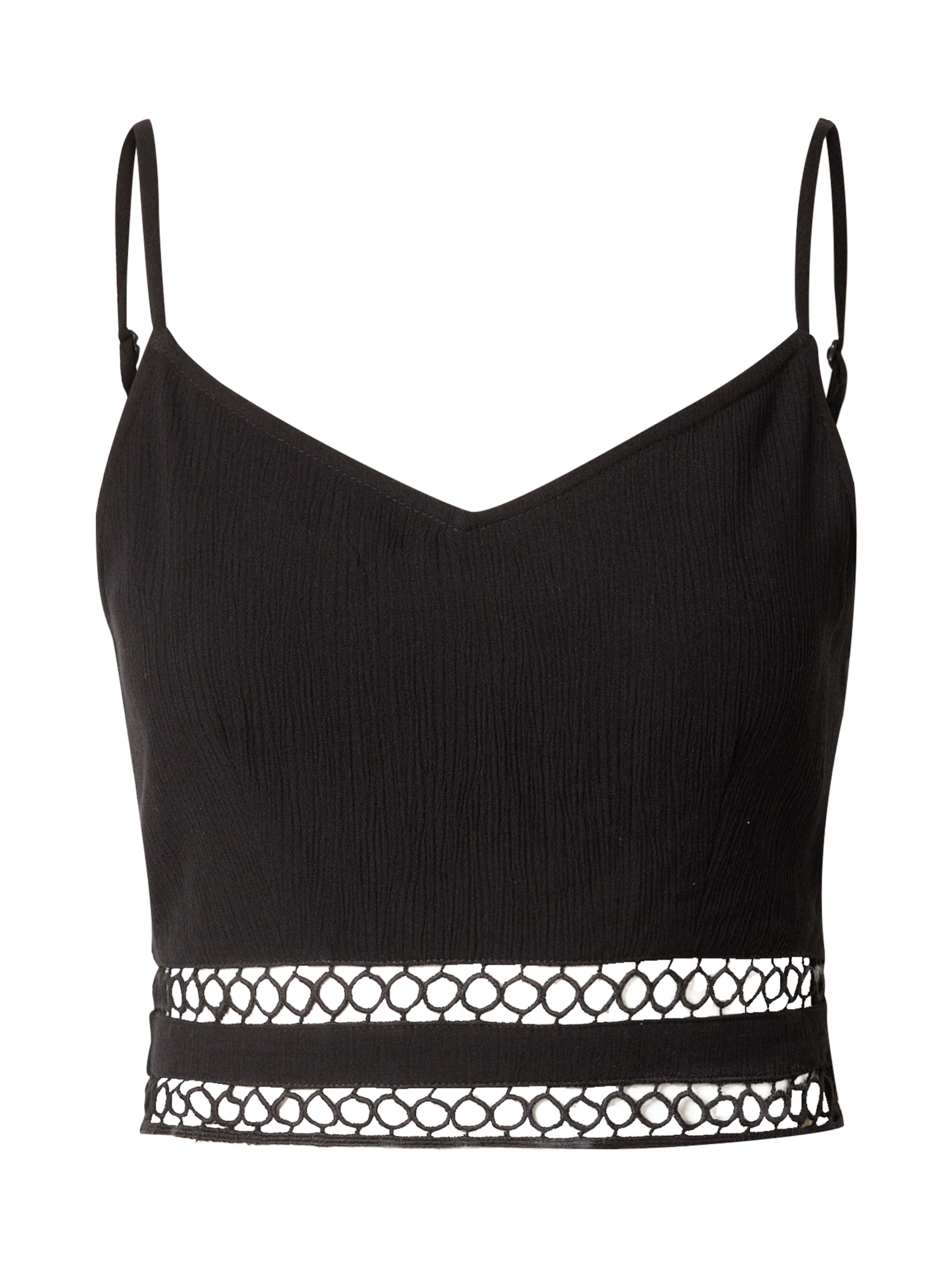ABOUT YOU Top 'Indira' in Black: front