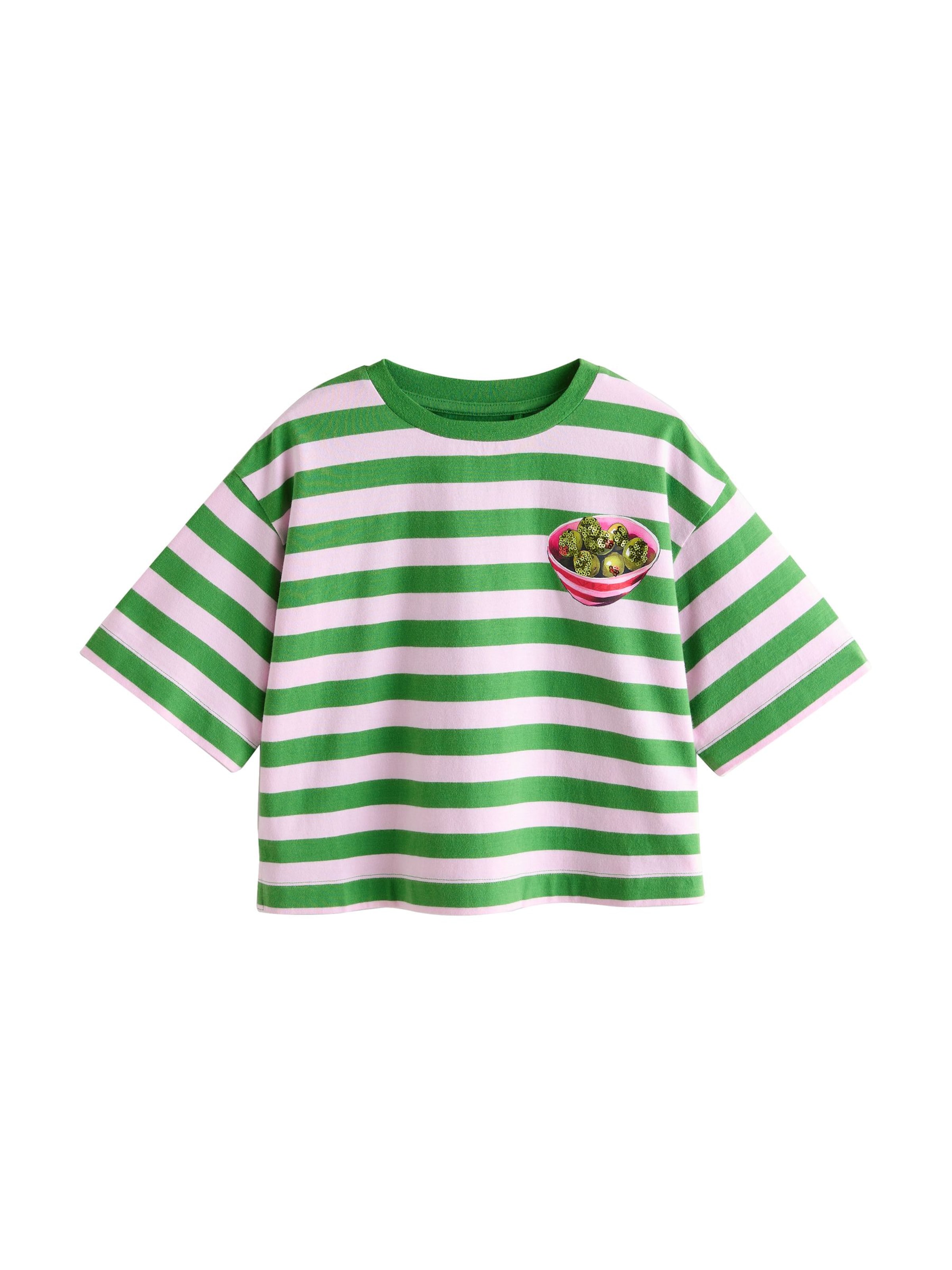 Next Shirt in Groen: voorkant