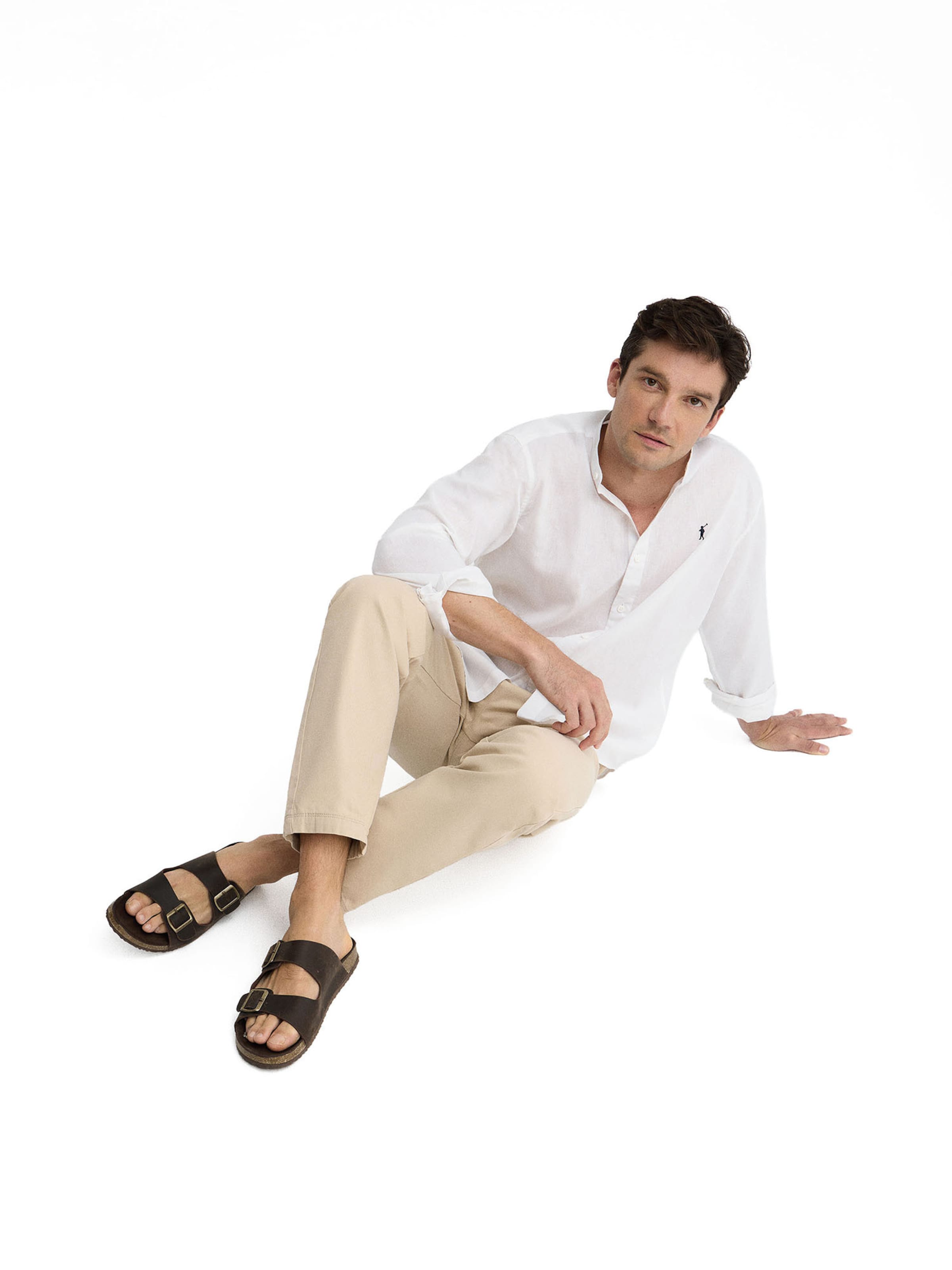 Polo Club Mules in Brown: front