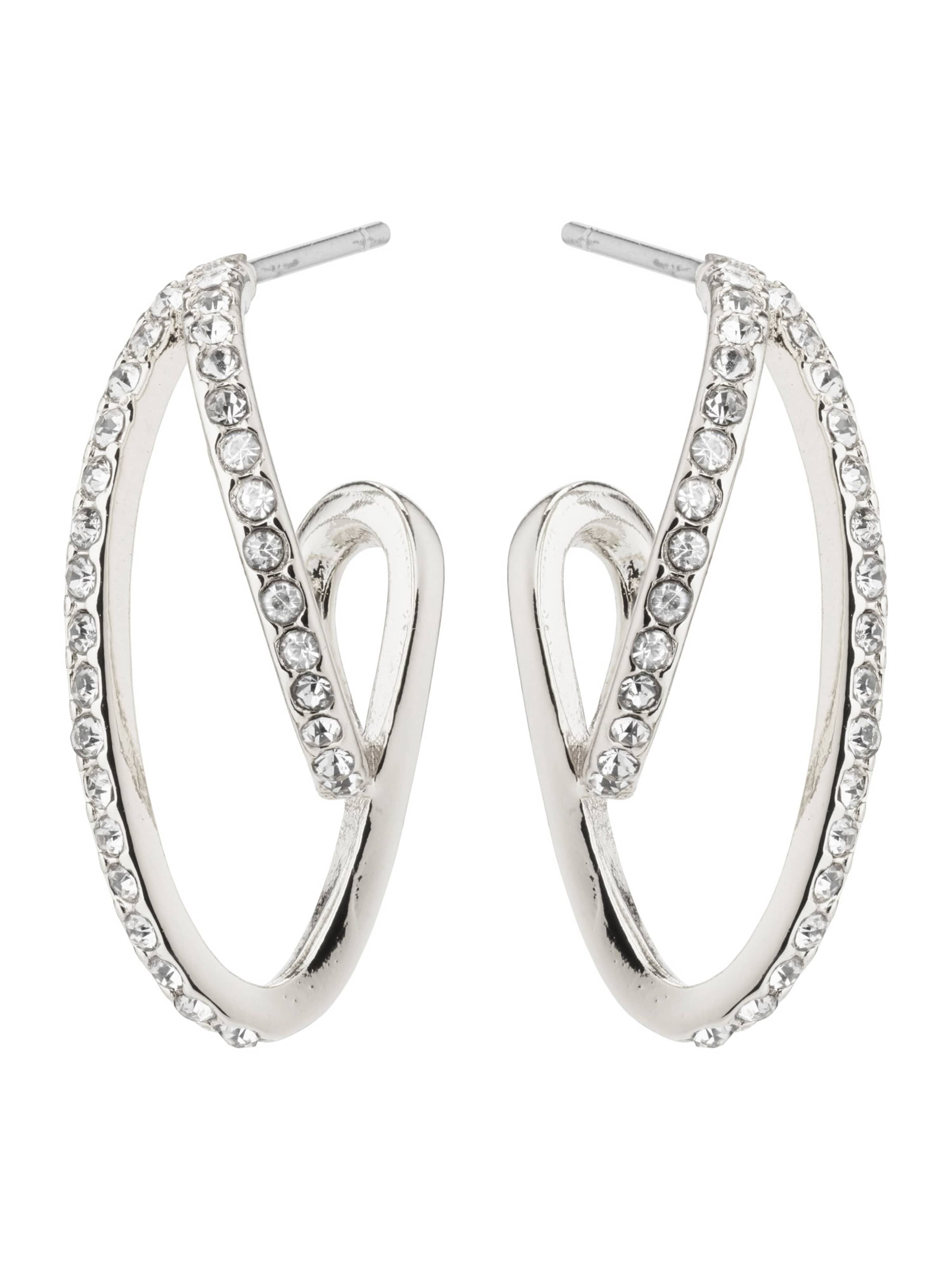 Pilgrim Обеци 'ETTY' в сребърно: отпред