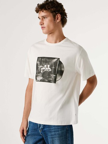 T-Shirt 'SAWYER' Pepe Jeans en blanc