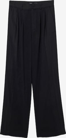 Desigual - regular Pantalón plisado en negro: frente