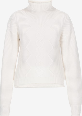 Pull-over DreiMaster Vintage en blanc : devant