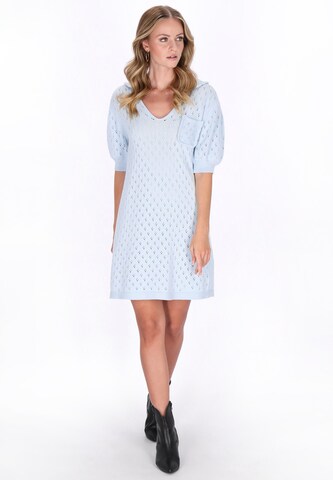 Robes en maille DreiMaster Vintage en bleu