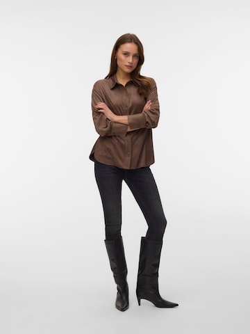 VERO MODA Bluse 'VMKatty' i brun