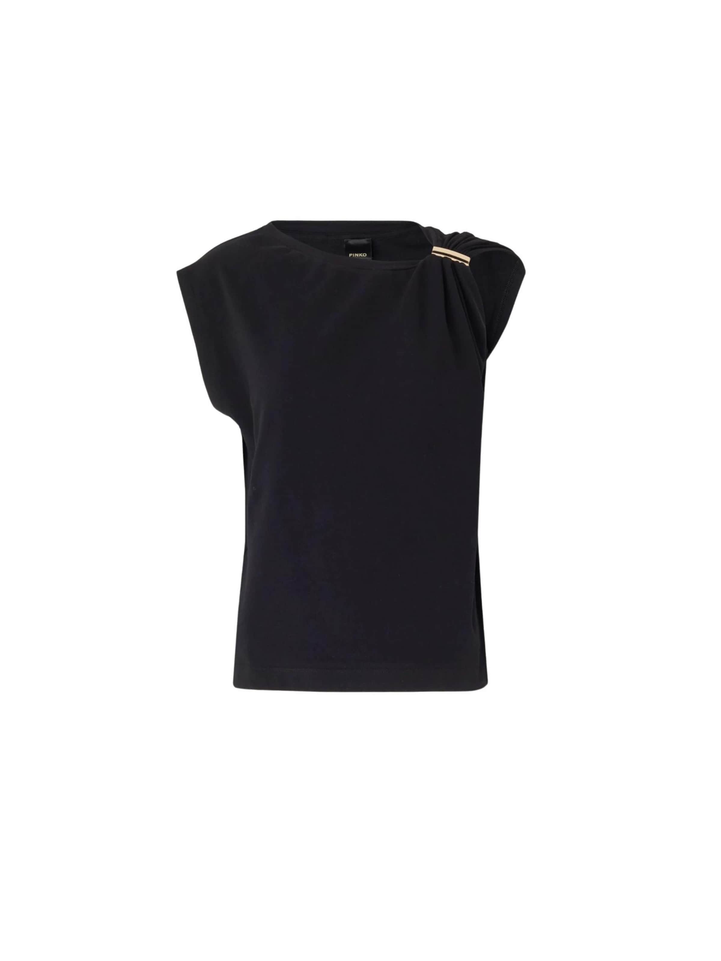 T-shirt 'PINKO MELODY MAGLIA' PINKO en noir : devant