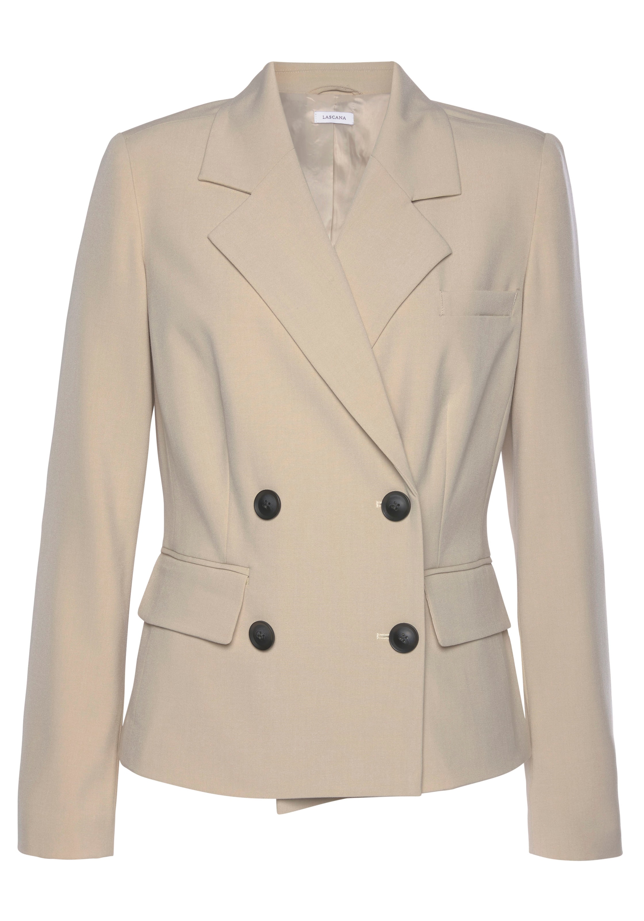LASCANA Blazer in Beige: front