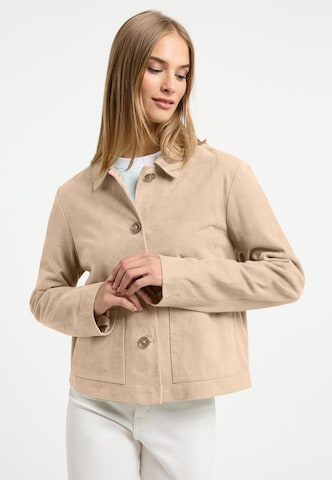 Frieda & Freddies NY Lederjacke Leather Jacket | Carry in Beige: Vorderseite