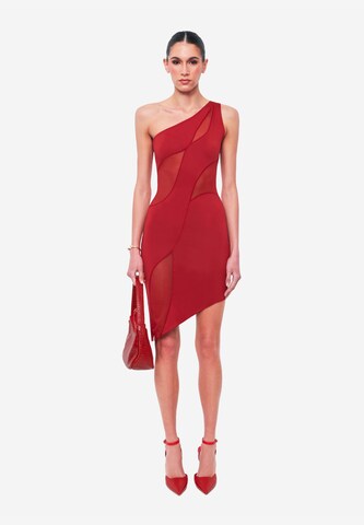 OW Collection Coctailkjole 'Curve' i rød