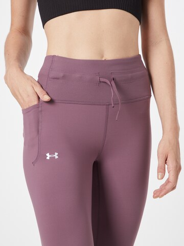 UNDER ARMOURSkinny Sportske hlače 'Meridian' - ljubičasta boja
