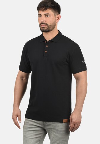 !Solid Shirt 'TripPolo' in Black: front