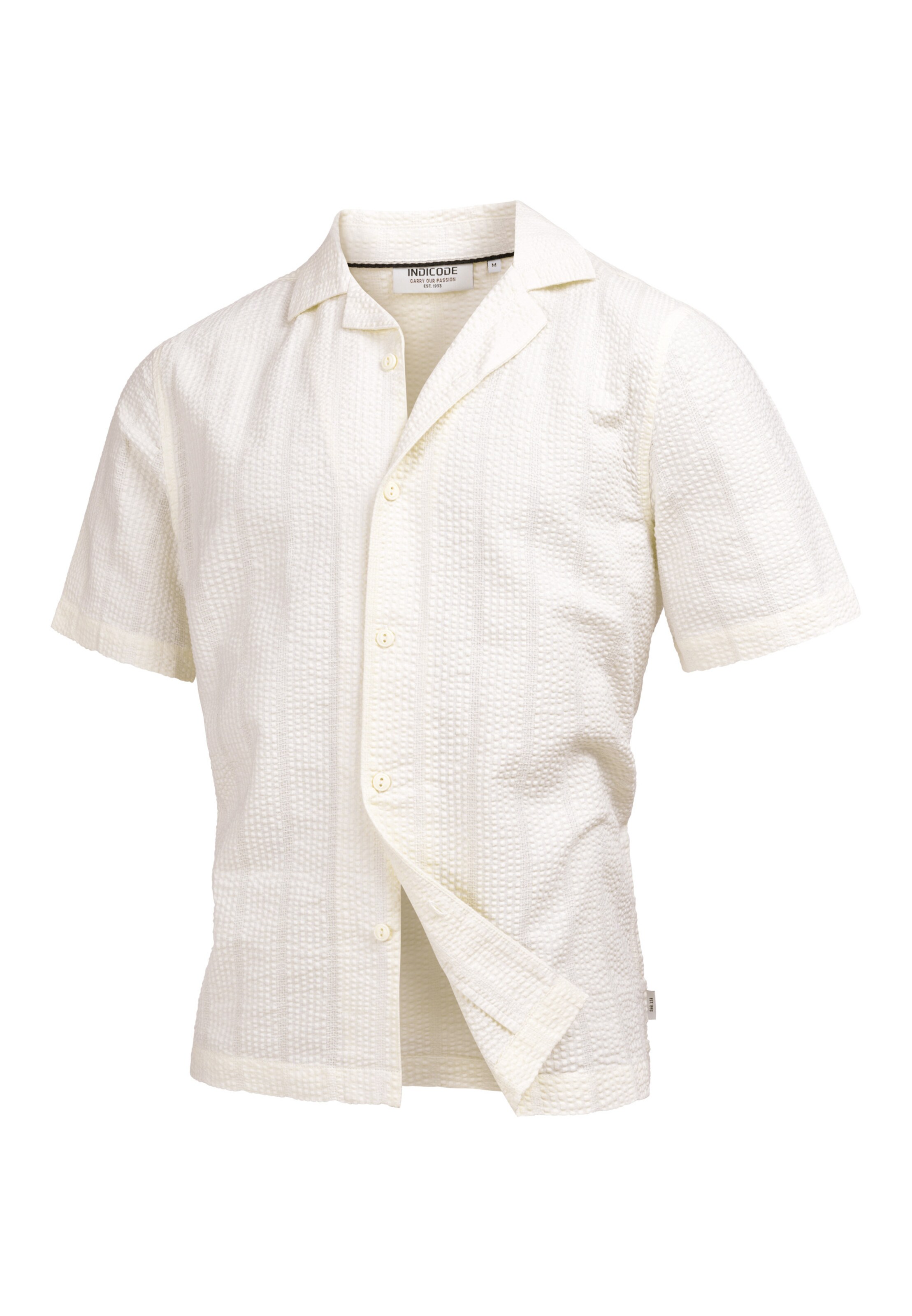 INDICODE JEANS Hemd 'INWallz' in Beige: Vorderseite