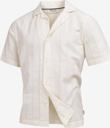 INDICODE JEANS Hemd 'INWallz' in Beige: Vorderseite