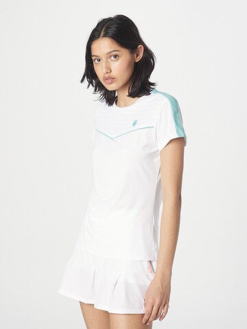 T-shirt fonctionnel K-Swiss Performance en blanc : devant