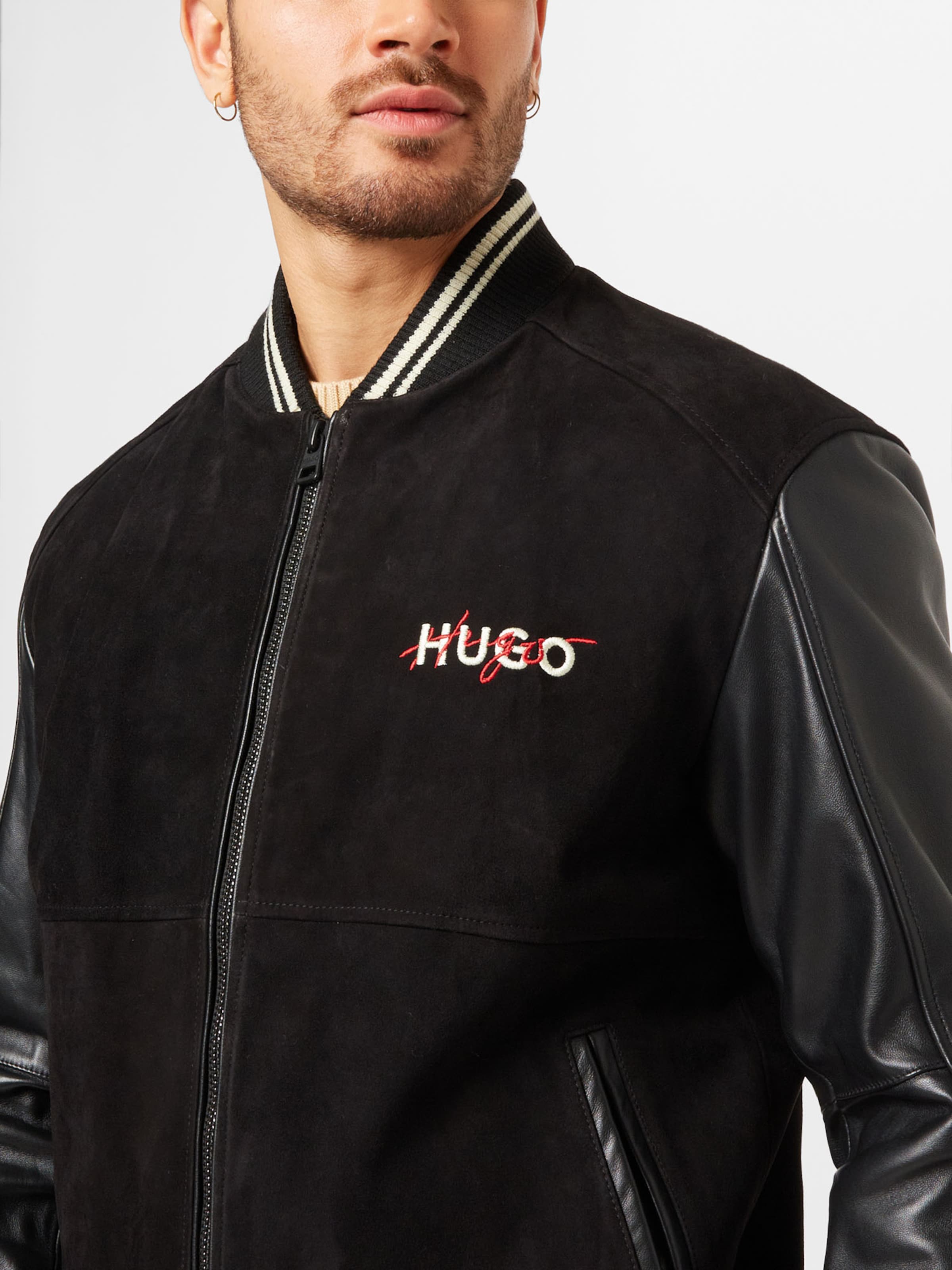 Hugo boss clearance red leather jacket