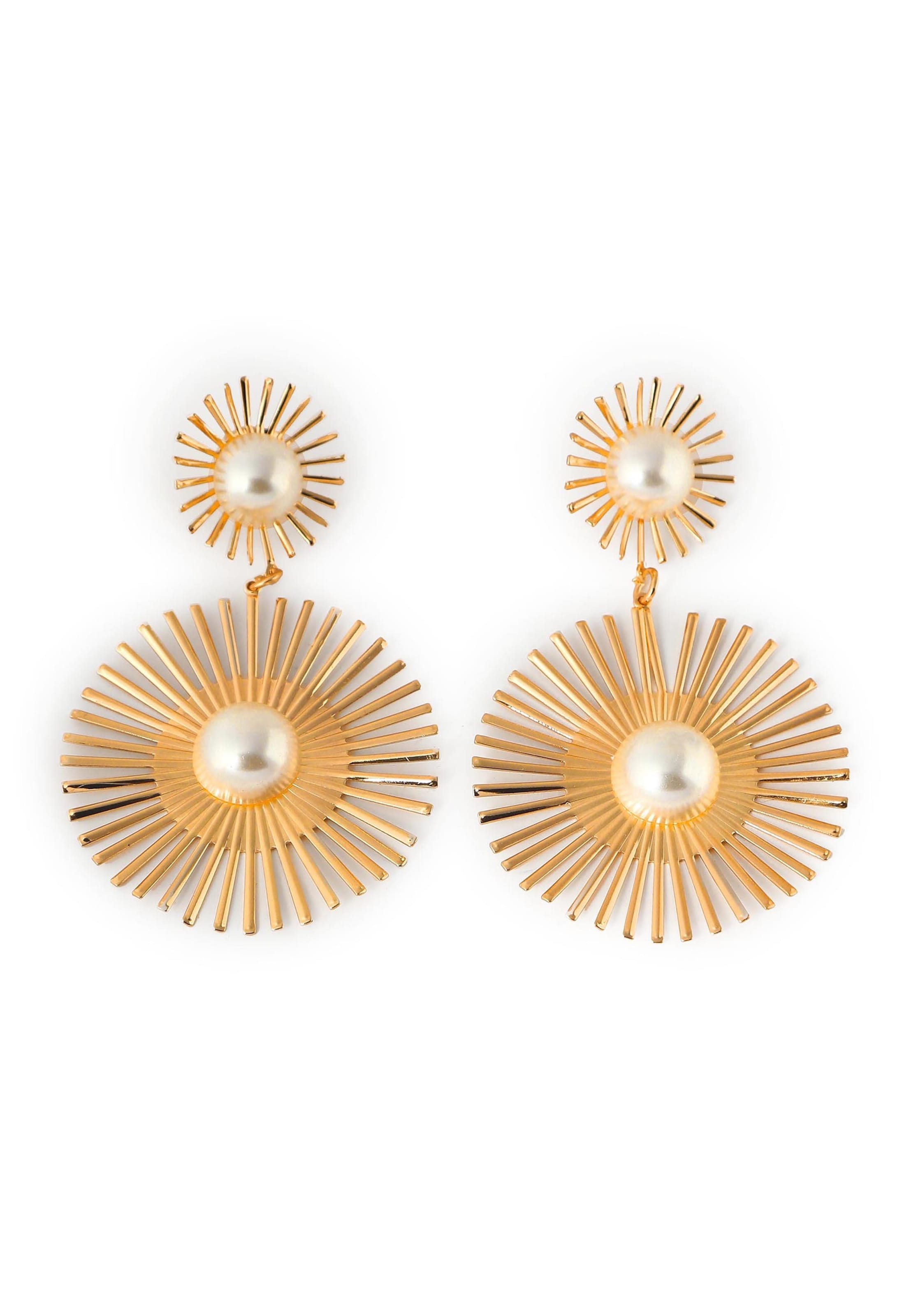 Boucles d'oreilles 'Avery' SOHI en or : devant