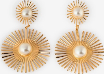 SOHI Earrings 'Avery' in Gold: front