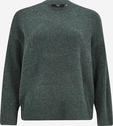 Pull-over 'VMCBoom' Vero Moda Curve en vert : devant